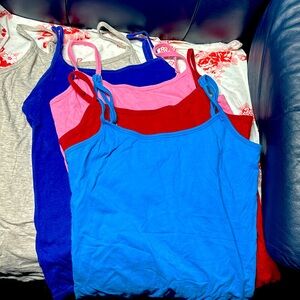 Lot of cotton camisoles